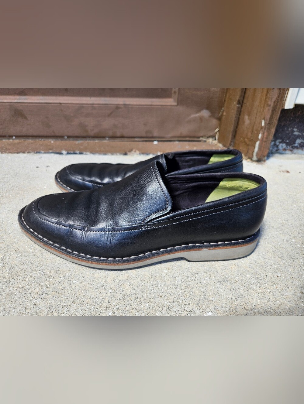 Cole Haan Men’s Black Leather Slip-On Dress Loafer Round Toe 11 M